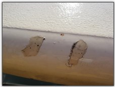 Dinghy Restoration - Deck Damage